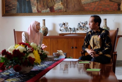 Le président Jokowi a rencontré Wan Azizah au palais de Bogor