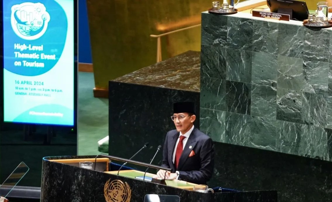 Sandiaga revela en una sesión de la ONU que Indonesia está transformando el turismo