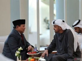 Prabowo erörterte die Zusammenarbeit im Verteidigungssektor mit dem Präsidenten der VAE